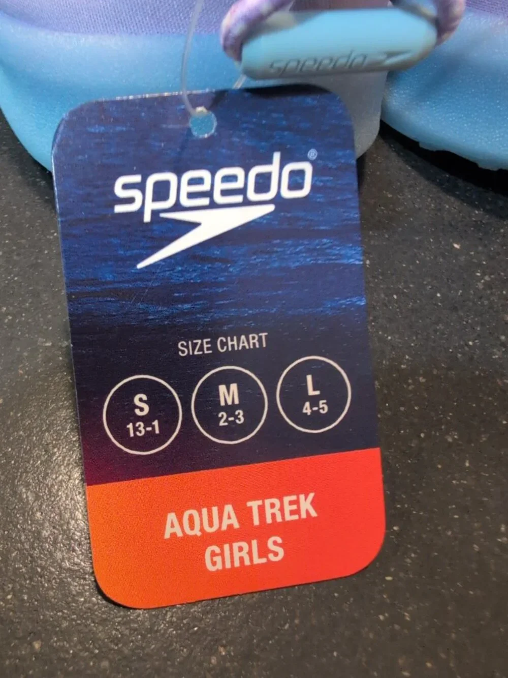 Speedo Junior WaterTrek Girls - Lilac/Hawaiian Breeze M 2-3, NWT